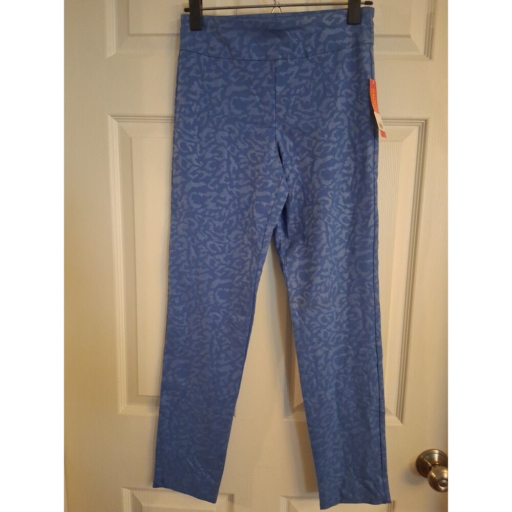 Krazy Larry P507 Pull on Pant - Blue Leopard Size 4 NWT
